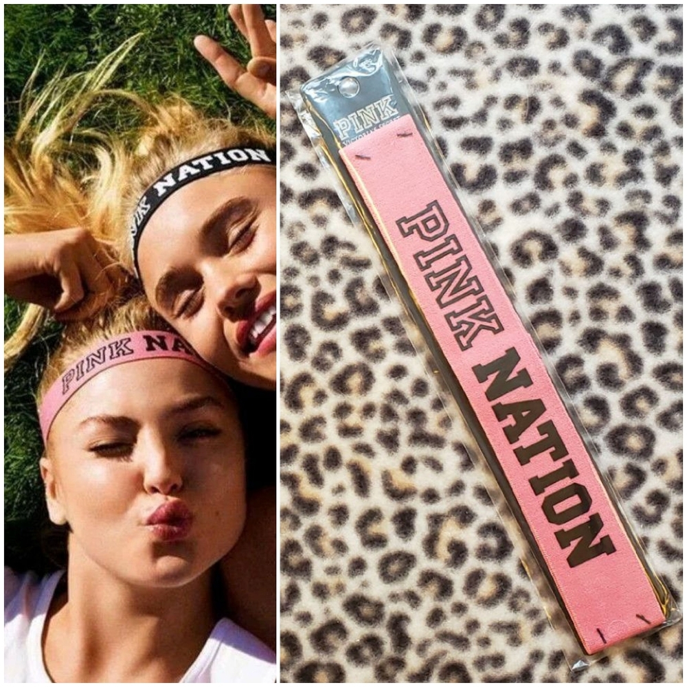 2016 VS PINK Soft Begonia "PINK NATION" Exclusive Limited Edition Headband, NWT